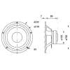 Visaton W 200 S - 4 Ohm 8 palec 23.2 cm basový reproduktor 75 W 4 Ω