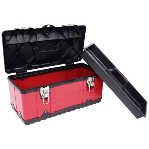 KS Tools 850.0350 8500350 box na nářadí, plast, ocelový plech, černočervená
