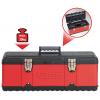 KS Tools 850.0345 8500345 box na nářadí, plast, ocelový plech, černočervená