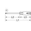 KS Tools 159.1257 Tri-Wing šroubovák