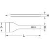 KS Tools 1620431 162.0431 Plochý sekáč 60 mm Celková délka 200 mm 1 ks