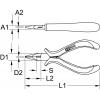 KS Tools 5007021 telefonní kleště 13 cm