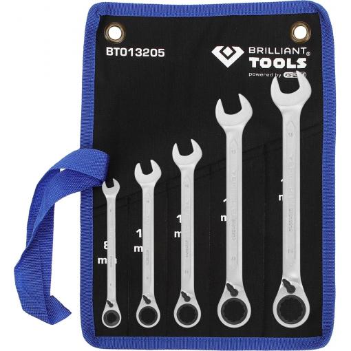 Brilliant Tools BT013205 BT013205 Sada očkových ráčnových klíčů Délka klíče (cm) (jen pro nadpis) 8 - 53 mm