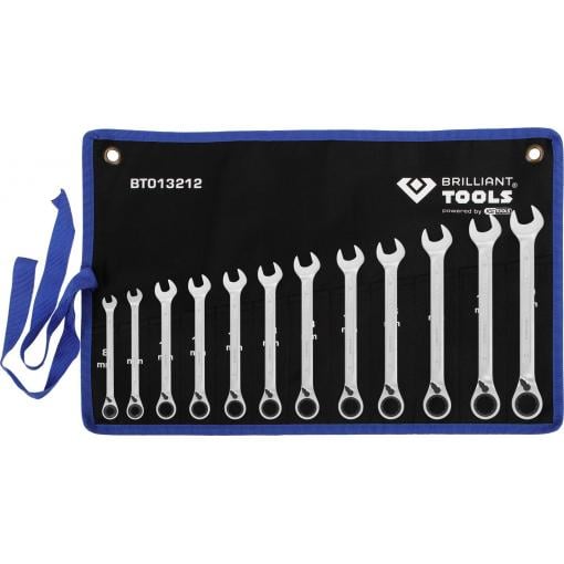 Brilliant Tools BT013212 BT013212 Sada očkových ráčnových klíčů Délka klíče (cm) (jen pro nadpis) 8 - 53 mm
