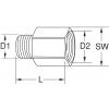 KS Tools 515.3383 5153383 redukce pro stlačený vzduch 1 ks