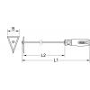 KS Tools 9639533 Tříhranná škrabka na desky, 420 mm