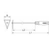 KS Tools 9639533 Tříhranná škrabka na desky, 420 mm