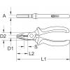 KS Tools 9620621 kombinované kleště, 200 mm