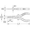 KS Tools 962.0625 kleště kruhové rovné měď, Beryllium 160 mm