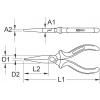 KS Tools 9620631 ploché kleště měď, Beryllium 200 mm