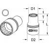 KS Tools 9111096 911.1096 Nástrčný klíč