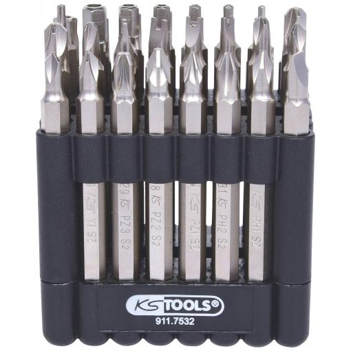 KS Tools 911.7532 9117532 sada bitů, 1/4