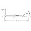KS Tools 517.1115 5171115 dvojitá otočná hlava klíče 15 mm Typ zakončení inbus 495 mm 1 ks