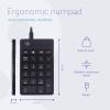 R-GO Tools Numpad Break kabelový číselná klávesnice ergonomická černá