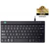 R-GO Tools Compact Break kabelový klávesnice US anglická, QWERTY černá ergonomická