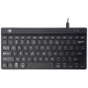 R-GO Tools Compact Break kabelový klávesnice US anglická, QWERTY černá ergonomická