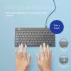 R-GO Tools Compact Break kabelový klávesnice US anglická, QWERTY černá ergonomická