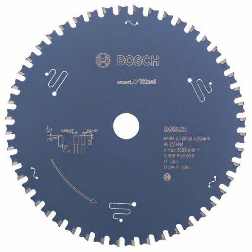 Bosch Accessories Expert for Steel 2608643055 pilový kotouč 184 x 20 x 1.6 mm Počet zubů (na palec): 48 1 ks