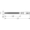 KS Tools 1570125 Pilník Délka 315 mm 1 ks