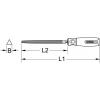 KS Tools 1570424 Pilník Délka 230 mm 1 ks