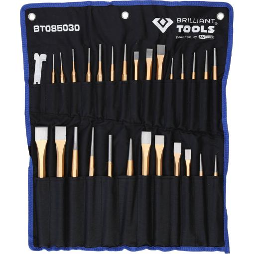 Brilliant Tools Sada dlát a vytloukačů, 28 ks BT085030