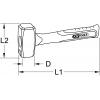 KS Tools 964.2011 9642011 kamenické kladivo 8100 g 900 mm DIN 6475 1 ks