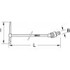 KS Tools 9633463 963.3463 T kloubový nástrčný klíč