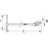 KS Tools 9633463 963.3463 T kloubový nástrčný klíč