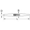 KS Tools 963.2542 9632542 Průbojník 270 g 200 mm 1 ks