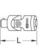 KS Tools 965.3804 9653804 kardanový kloub Pohon (šroubovák) 3/8 52 mm 1 ks
