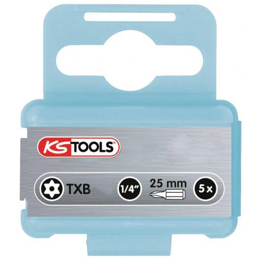 KS Tools 910.2345 9102345 bit Torx TB 15 Ušlechtilá ocel V2A nerezové C 6.3 5 ks