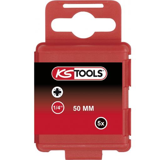 KS Tools 911.2232 9112232 křížový bit PZ 2 niklováno E 6.3 5 ks