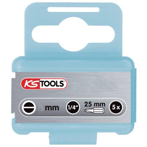 KS Tools 910.2233 plochý bit 3 mm Ušlechtilá ocel V2A nerezové C 6.3 5 ks