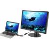 Renkforce RF-4777274 HDMI / DisplayPort kabelový adaptér [1x HDMI zástrčka, USB 2.0 zástrčka A - 1x zásuvka DisplayPort] černá 4K UHD 0.15 m