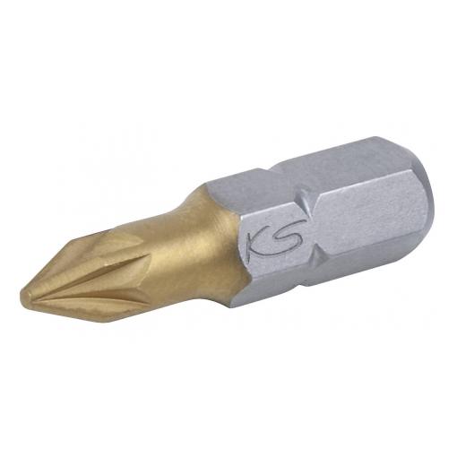 KS Tools 911.2624 9112624 křížový bit PZ 2 speciální ocel Potaženo titanem C 6.3 1 ks