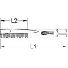 KS Tools 3310020 331.0020 ruční závitník metrický M2 x 0.4 pravotočivý ocel 1 ks