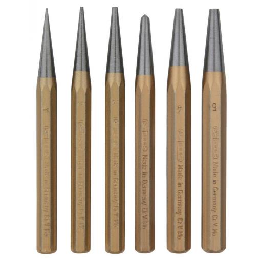 KS Tools Sada průbojníků, 6 ks v plastovém tašky 1622126