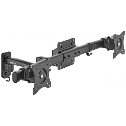 SpeaKa Professional držák na zeď pro monitor SP-TVM-512 2 Displej: (s) 33,0 cm (13) - 68,6 cm (27) černá otočný, naklápěcí, nakláněcí
