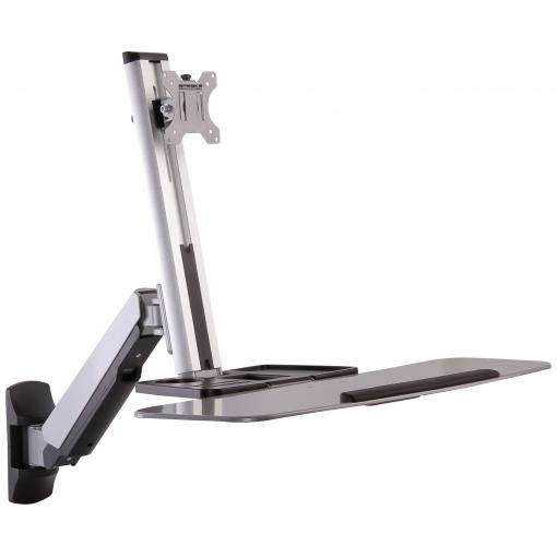 SpeaKa Professional držák na zeď pro monitor SP-MM-705 1 Displej: (s) 33,0 cm (13) - 81,3 cm (32) stříbrná nastavitelná výška, naklápěcí, nakláněcí, otočný