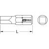 KS Tools 911.7884 čtyřhranný bit 00 speciální ocel C 6.3 1 ks