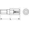 KS Tools 911.3584 bit inbus speciální ocel niklováno C 6.3 1 ks