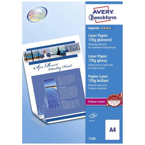Avery-Zweckform Business Colour Laser Paper 1298 papír do laserové tiskárny A4 170 g/m² 150 listů bílá