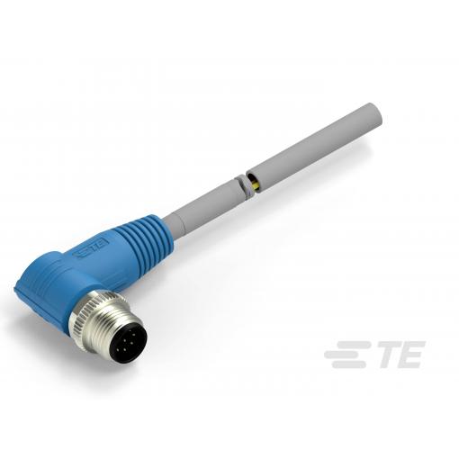 TE Connectivity upravený zástrčkový konektor pro senzory - aktory, T4151220008-002, 5 ks