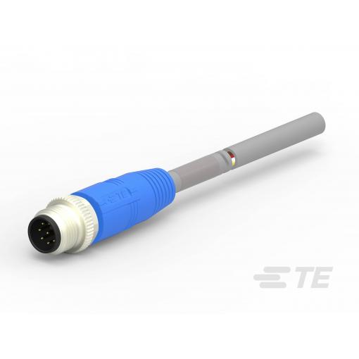 TE Connectivity upravený zástrčkový konektor pro senzory - aktory, T4151120008-005, 2 ks