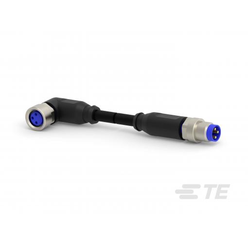 TE Connectivity upravený zástrčkový konektor pro senzory - aktory, 3-2273124-3, 1 ks