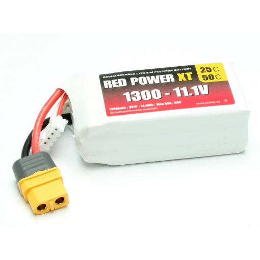 Red Power 15413 akupack Li-Pol (modelářství), 11.1 V, 1300 mAh, články 3, Softcase, XT60