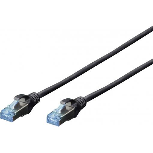 Digitus DK-1531-005/BL RJ45 síťové kabely, propojovací kabely CAT 5e SF/UTP 0.50 m černá 1 ks