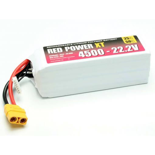Red Power 15436 akupack Li-Pol (modelářství), 22.2 V, 4500 mAh, články 6, Softcase, XT90