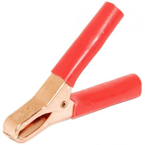 Mueller Electric BU-46C-2 Miniaturní klip na baterie měděná, červená Upínací rozsah max.: 29 mm Délka: 74 mm 1 ks