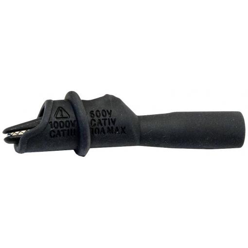 Mueller Electric BU-126-0 krokosvorka černá Upínací rozsah max.: 8.9 mm Délka: 74 mm 1 ks Piece